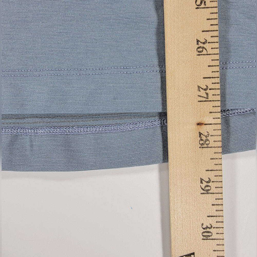 Lululemon Shirt Men's Medium Blue Evolution Polo Active Stretch Short Sleeve - Picture 7 of 9